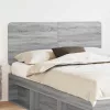  Fejtámla fejtámlával Szürke Sonoma 140 cm Faanyag