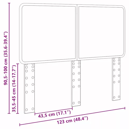  Fejtámla fejtámlával Öreg fa 120 cm Faanyag