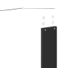  Fejtámla fejtámlával Fekete tölgy 160 cm Faanyag
