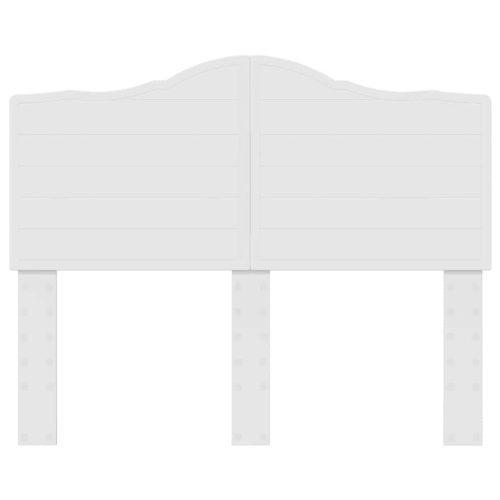  Fejtámla fejtámlával Fényes Fehér 120 cm Faanyag