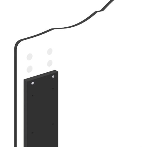  Fejtámla fejtámlával Fekete tölgy 75 cm Faanyag