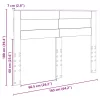 Fejtámla fejtámlával Fekete tölgy 160 cm Faanyag