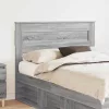  Fejtámla fejtámlával Szürke Sonoma 120 cm Faanyag