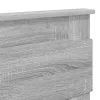  Fejtámla fejtámlával Szürke Sonoma 120 cm Faanyag