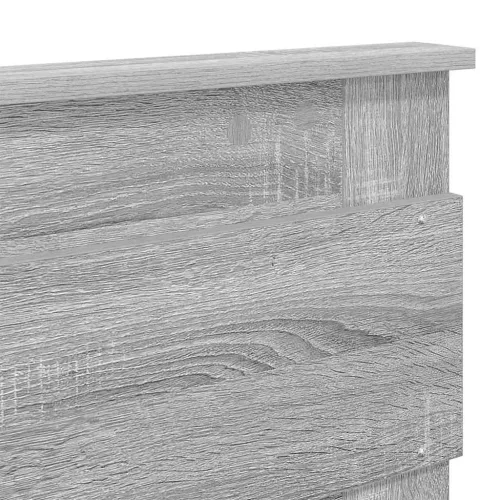  Fejtámla fejtámlával Szürke Sonoma 120 cm Faanyag