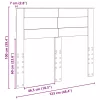  Fejtámla fejtámlával Szürke Sonoma 120 cm Faanyag