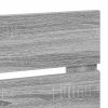  Fejtámla fejtámlával Szürke Sonoma 180 cm Faanyag
