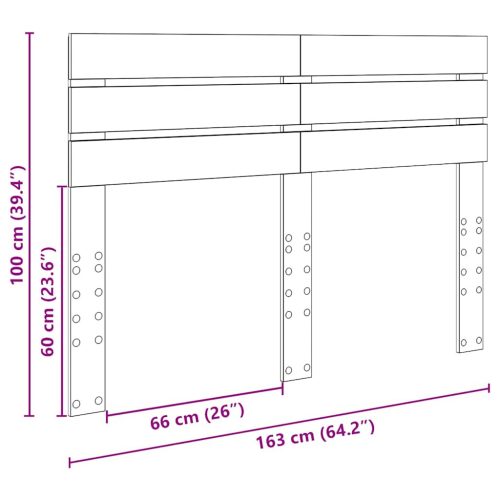  Fejtámla fejtámlával Beton Szürke 160 cm Faanyag