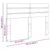  Fejtámla fejtámlával Artisan tölgy 140 cm Faanyag