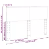  Fejtámla fejtámlával Beton Szürke 150 cm Faanyag