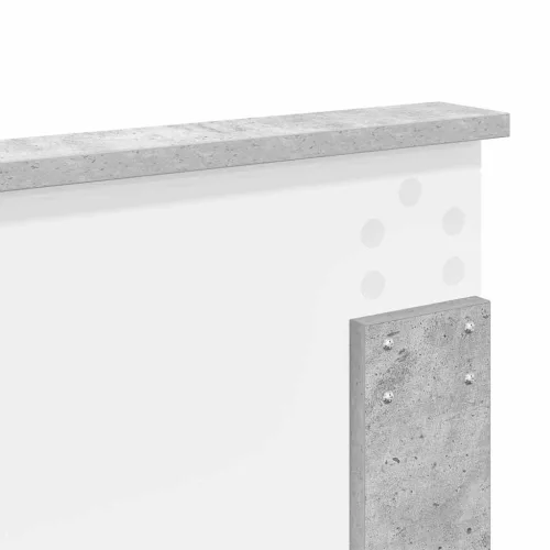  Fejtámla fejtámlával Beton Szürke 200 cm Faanyag