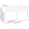  Fejtámla fejtámlával Beton Szürke 200 cm Faanyag