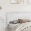  Fejtámla fejtámlával Fényes Fehér 200 cm Faanyag