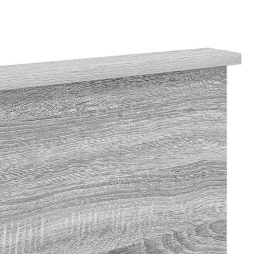  Fejtámla fejtámlával Szürke Sonoma 135 cm Faanyag