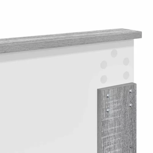  Fejtámla fejtámlával Szürke Sonoma 135 cm Faanyag