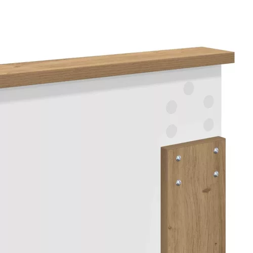  Fejtámla fejtámlával Artisan tölgy 135 cm Faanyag