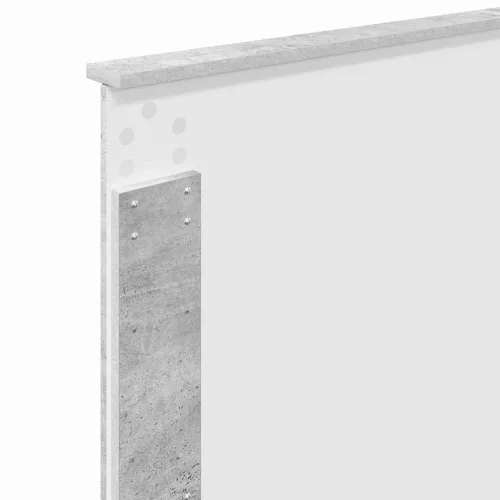  Fejtámla fejtámlával Beton Szürke 75 cm Faanyag