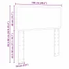  Fejtámla fejtámlával Szürke Sonoma 100 cm Faanyag