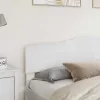  Fejtámla fejtámlával Fényes Fehér 180 cm Faanyag