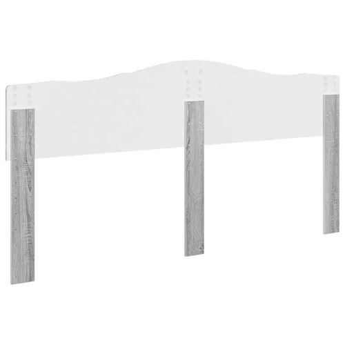  Fejtámla fejtámlával Szürke Sonoma 180 cm Faanyag