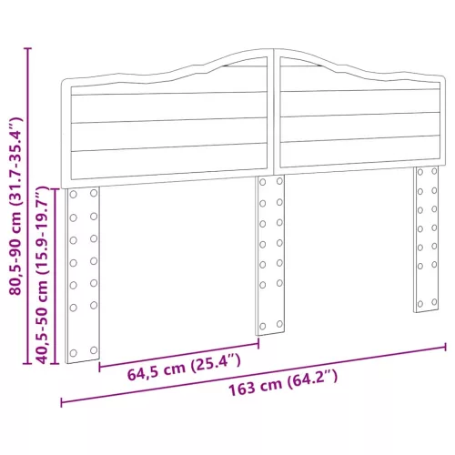  Fejtámla fejtámlával Fehér 160 cm Faanyag
