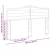  Fejtámla fejtámlával Sonoma tölgy 160 cm Faanyag