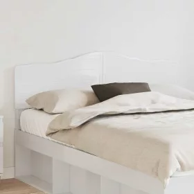  Fejtámla fejtámlával Fényes Fehér 160 cm Faanyag