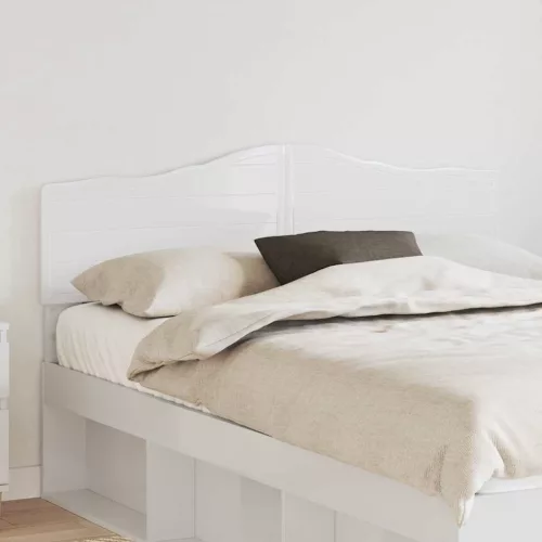  Fejtámla fejtámlával Fényes Fehér 150 cm Faanyag