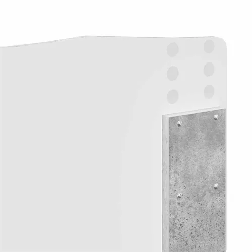 Fejtámla fejtámlával Beton Szürke 140 cm Faanyag