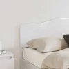  Fejtámla fejtámlával Fényes Fehér 140 cm Faanyag