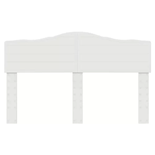  Fejtámla fejtámlával Fényes Fehér 140 cm Faanyag