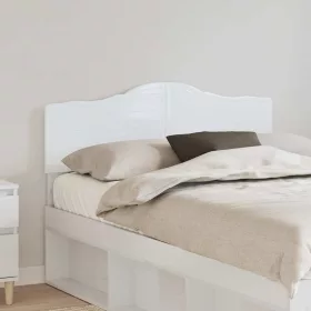  Fejtámla fejtámlával Fényes Fehér 135 cm Faanyag
