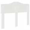  Fejtámla fejtámlával Fényes Fehér 135 cm Faanyag