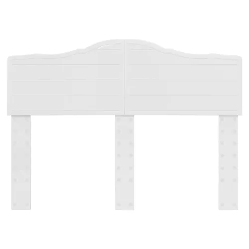  Fejtámla fejtámlával Fényes Fehér 120 cm Faanyag