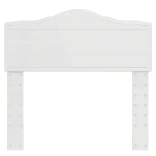  Fejtámla fejtámlával Fényes Fehér 75 cm Faanyag