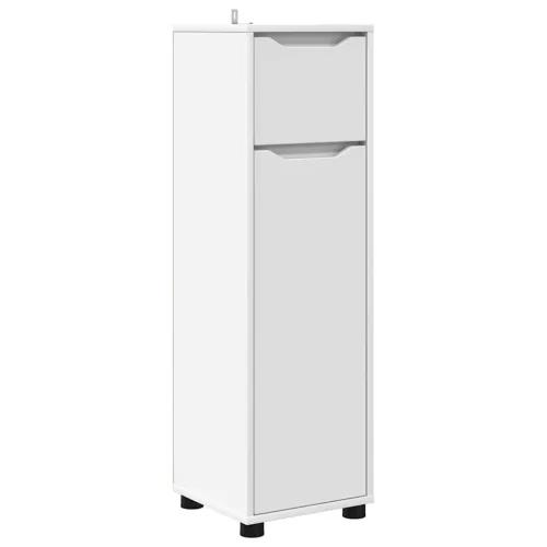  Fürdőszoba Székény fiókkal Fehér 30,5 x 30 x 101 cm Faanyag