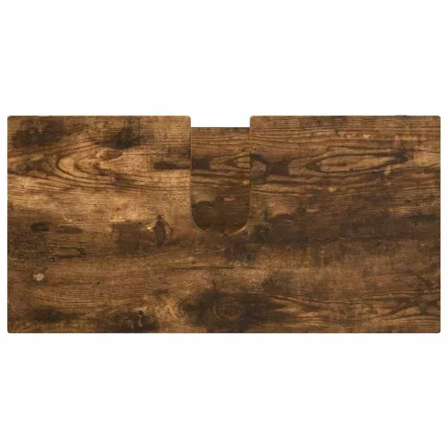  Fürdőszoba mosdószekrény Füstölt tölgy 60 x 30 x 60 cm Faanyag