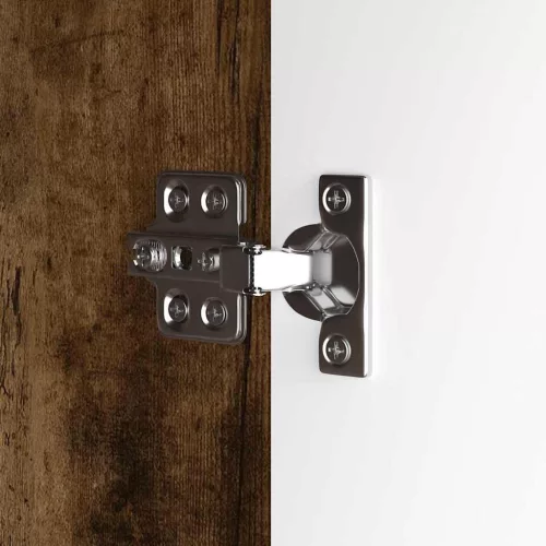  Fürdőszoba mosdószekrény Füstölt tölgy 60 x 30 x 60 cm Faanyag