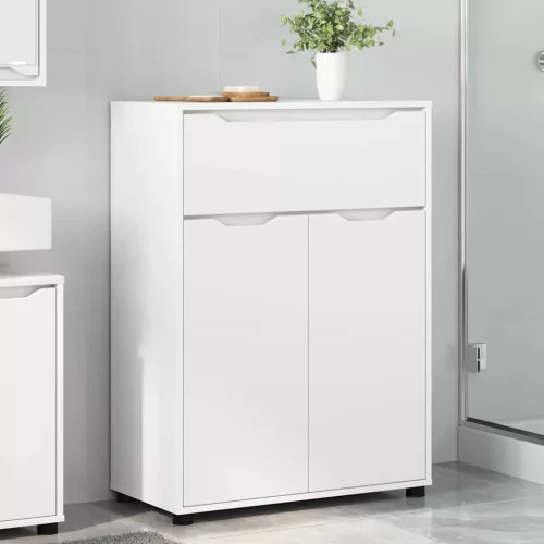  Fürdőszoba Székény fiókkal Fehér 72,5 x 36,5 x 100 cm Faanyag