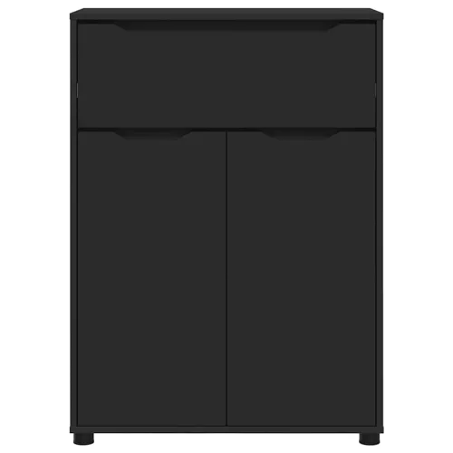  Fürdőszoba Székény fiókkal Fekete 72,5 x 36,5 x 100 cm Faanyag