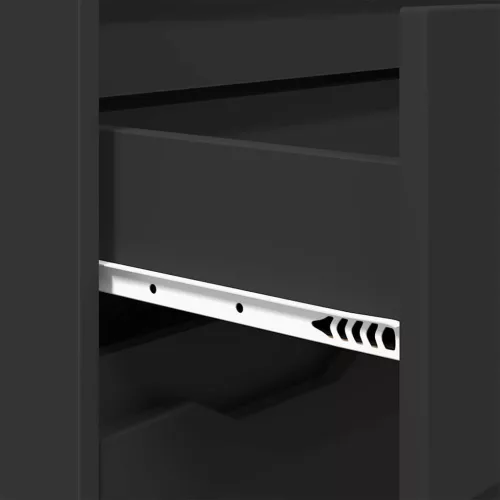  Fürdőszoba Székény fiókkal Fekete 72,5 x 36,5 x 100 cm Faanyag