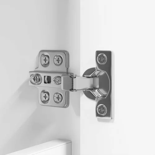  Fürdőszobai tükörszekrény ajtóval Fehér 60 x 20 x 60 cm Faanyag