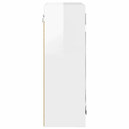  Fürdőszobai tükörszekrény Magas Fényű Fehér 60 x 20 x 60 cm