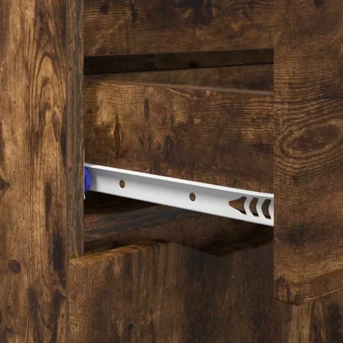  Széf fiókkal Füstölt tölgy 100 x 30 x 65,6 Faanyag