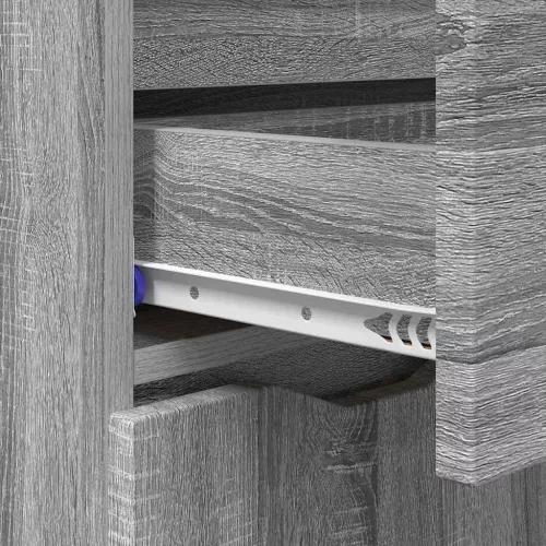  Széf fiókkal Szürke Sonoma 100 x 30 x 65,6 Faanyag