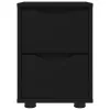  Éjjeliszekrények fiókkal 2 pcs Fekete 30,5 x 30 x 43 cm Faanyag