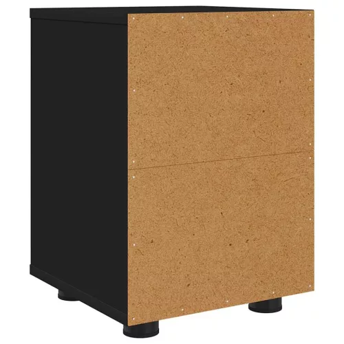  Éjjeliszekrények fiókkal 2 pcs Fekete 30,5 x 30 x 43 cm Faanyag