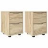  Éjjeliszekrények 2 pcs Sonoma tölgy 30,5 x 30 x 43 cm Faanyag