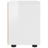  Éjjeliszekrények 2 pcs Magas Fényű Fehér 30,5 x 30 x 43 cm