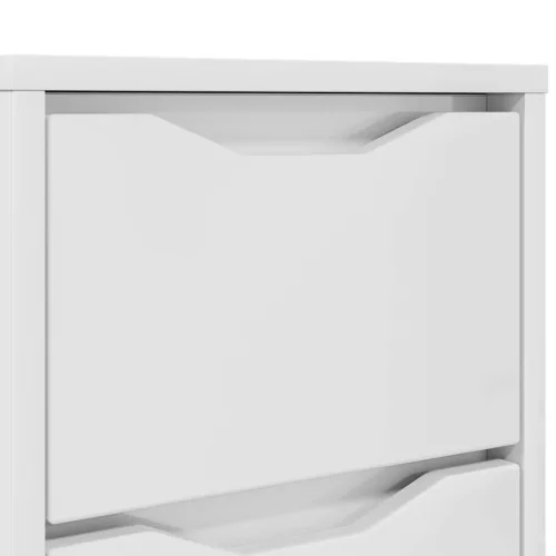  Éjjeliszekrények 2 pcs Magas Fényű Fehér 30,5 x 30 x 43 cm